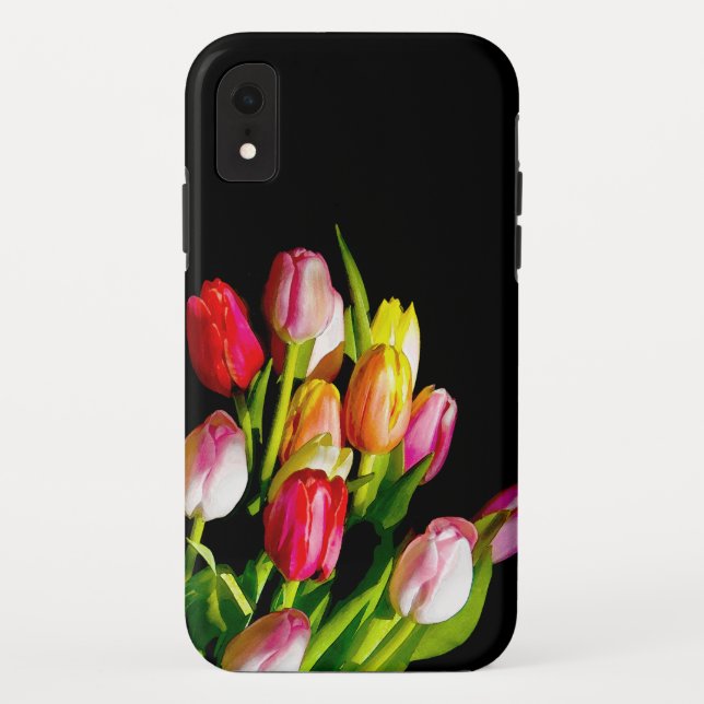 Tulip Painting - Original Flower Art Case-Mate iPhone Case (Back)