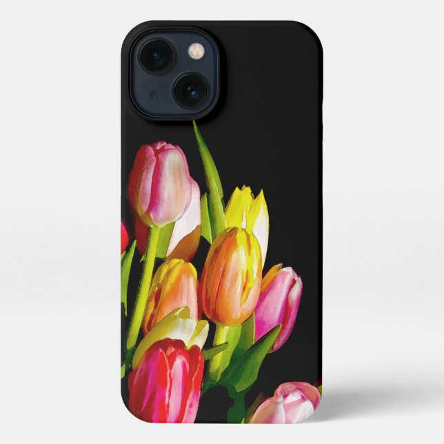 Tulip Painting - Original Flower Art iPhone Case (Back)