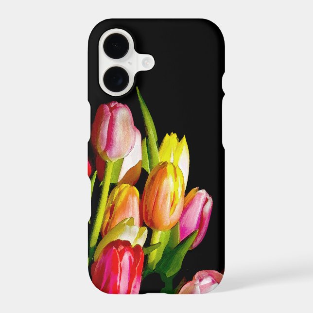 Tulip Painting - Original Flower Art iPhone Case (Back)