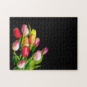 Tulip Painting - Original Flower Art Jigsaw Puzzle