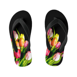 Tulip Painting - Original Flower Art Kid's Thongs