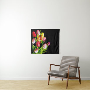 Tulip Painting - Original Flower Art Tapestry