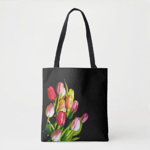 Tulip Painting - Original Flower Art Tote Bag