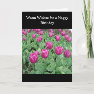 Tulip Patch Birthday Wish Card