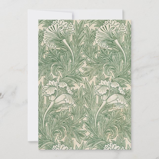 Tulip Pattern (1875) By William Morris Invitation (Front)