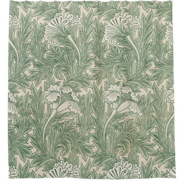 Tulip Pattern (1875) By William Morris Shower Curtain (Front)