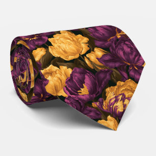 Tulip Pattern Brother Commencement Tie