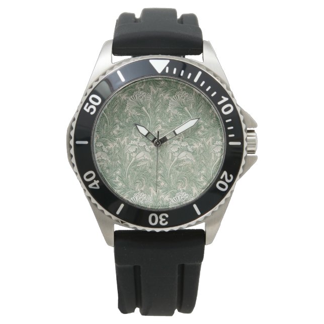 Tulip Pattern (by William Morris) Watch (Front)