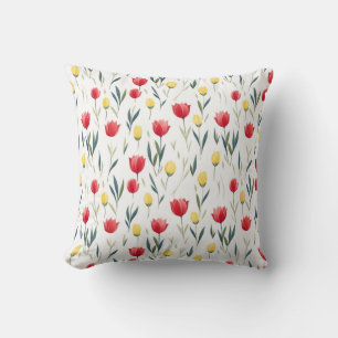 Tulip pattern cushion