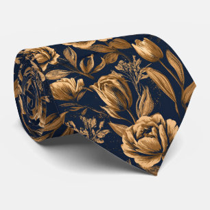 Tulip Pattern Groomsman Budget Wedding Tie