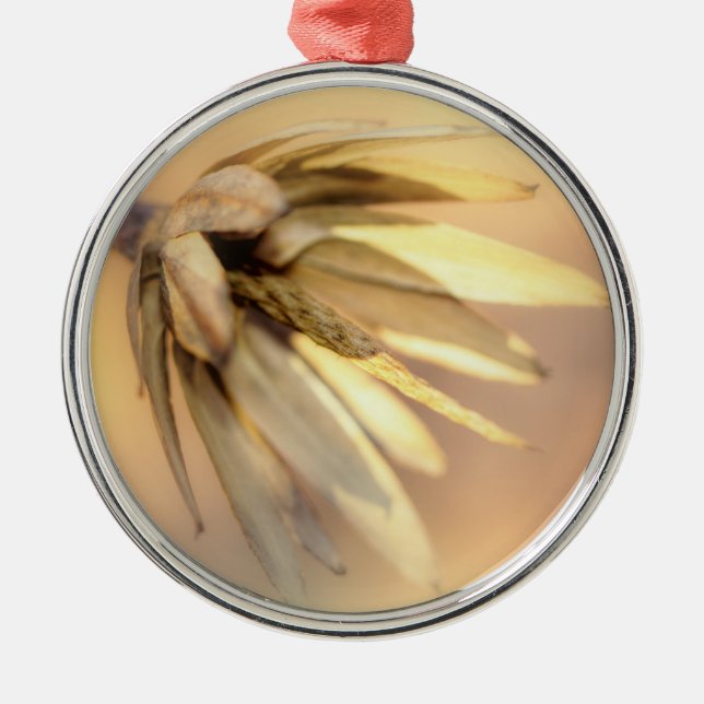 Tulip Poplar Empty Seed Pod Metal Tree Decoration (Front)