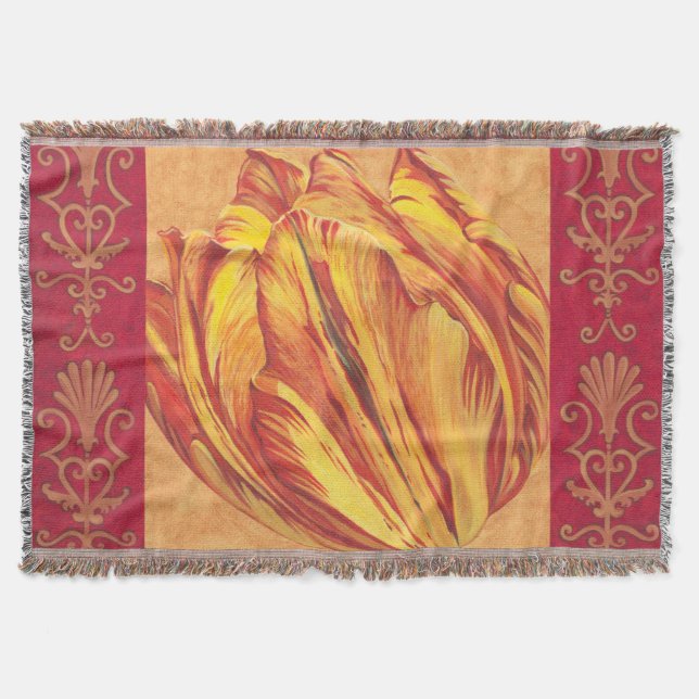 Tulip Power I Throw Blanket (Front)