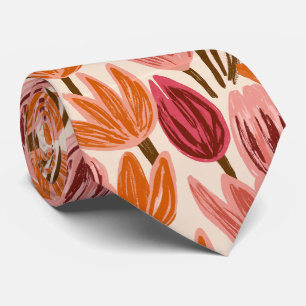 Tulip Print Bride Father Commencement Tie