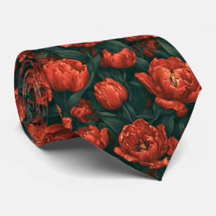 Tulip Print Engagement Boho Wedding Tie