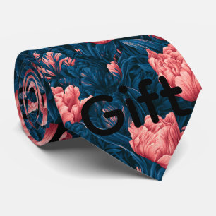 Tulip Print Husband Unique Wedding Tie
