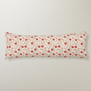 Tulip Print Room Makeover Hawaiian Memory Foam Body Cushion
