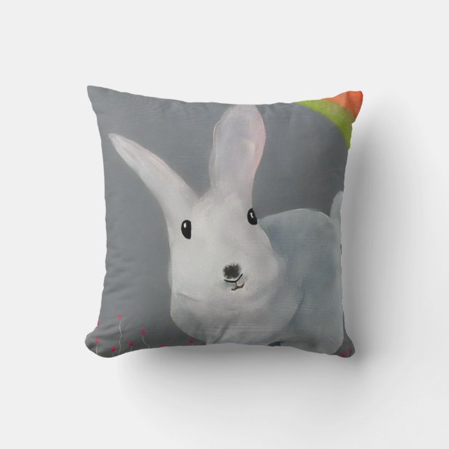 Tulip Rabbit Cushion (Front)