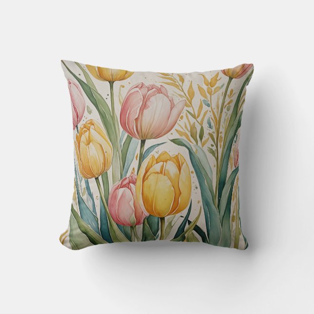 Tulip Reverie Cushion (Front)