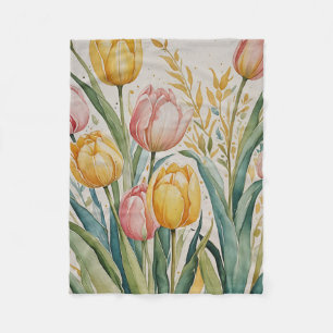 Tulip Reverie Fleece Blanket