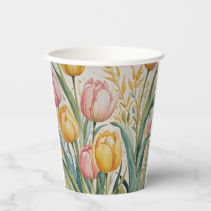 Tulip Reverie Paper Cups