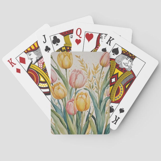 Tulip Reverie Playing Cards (Back)
