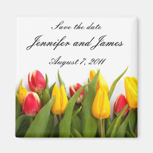 Tulip Save the Date Magnet