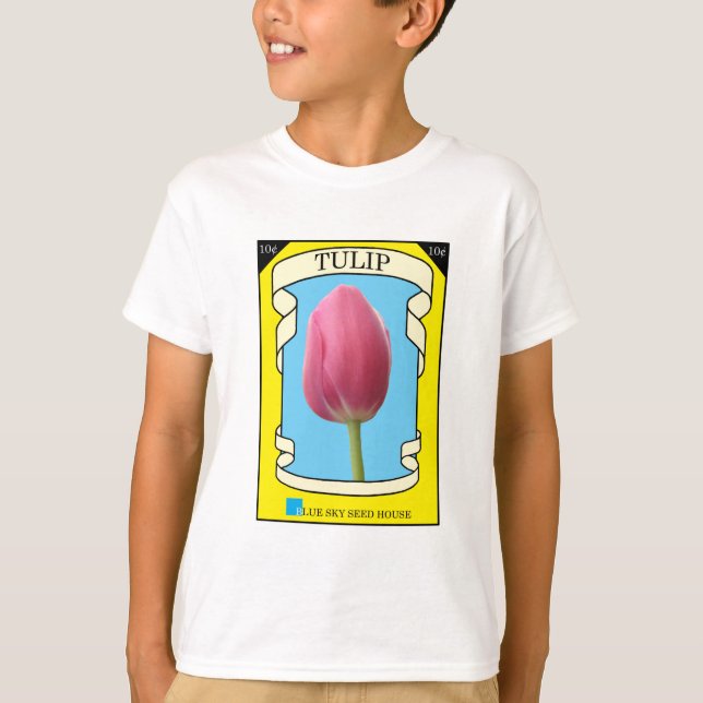 Tulip Seed Packet T-Shirt (Front)