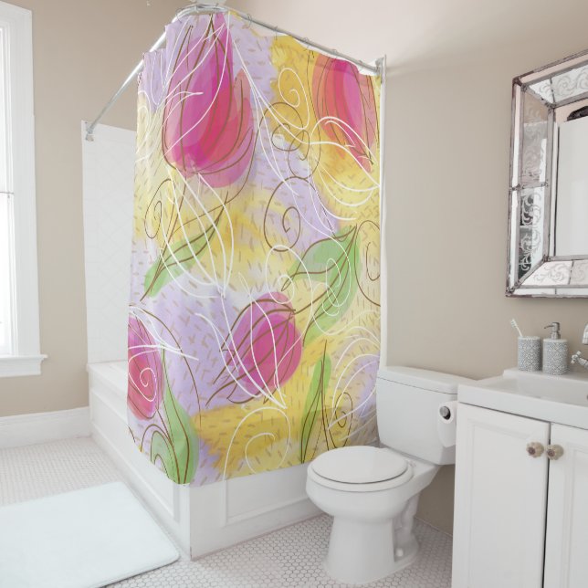 Tulip Shower Curtain (In Situ)