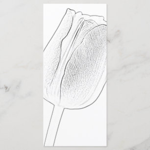 Tulip Sketch Spring Wedding Program