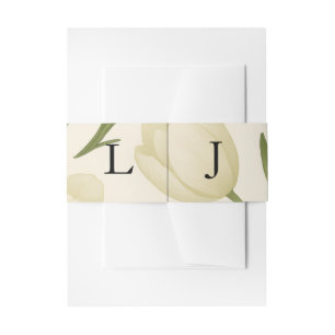 Tulip Sonata Wedding Invitation Belly Band