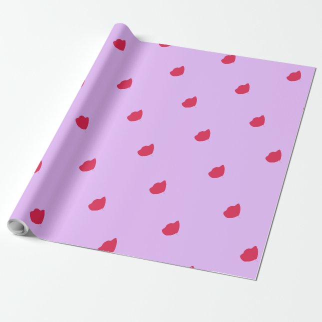 Tulip sowing design Wrapping Paper (Unrolled)