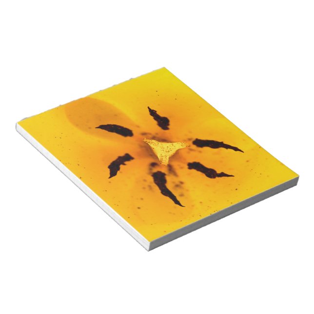 Tulip stamen and pollen notepad (Angled)