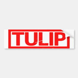 Tulip Stamp Bumper Sticker