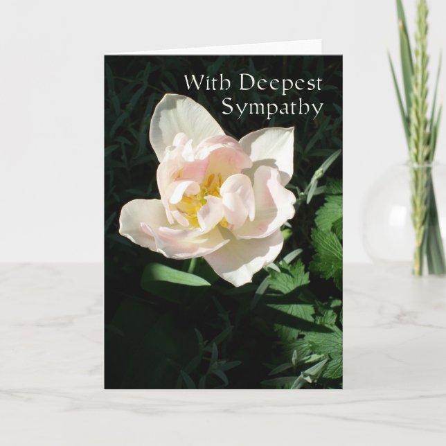 'Tulip' Sympathy Card (Front)