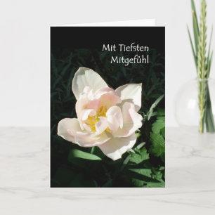 'Tulip' Sympathy Card - German Greeting