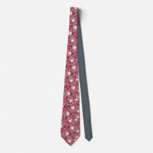 Tulip Symphony: Floral Patterns Tie