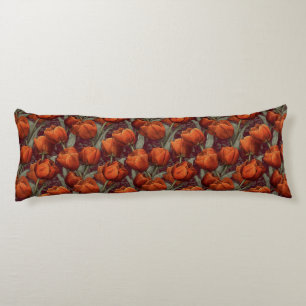 Tulip Texture House Decor Unique Neck Body Cushion