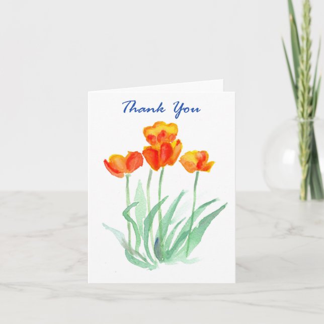 Tulip Thank You Notecard (Front)