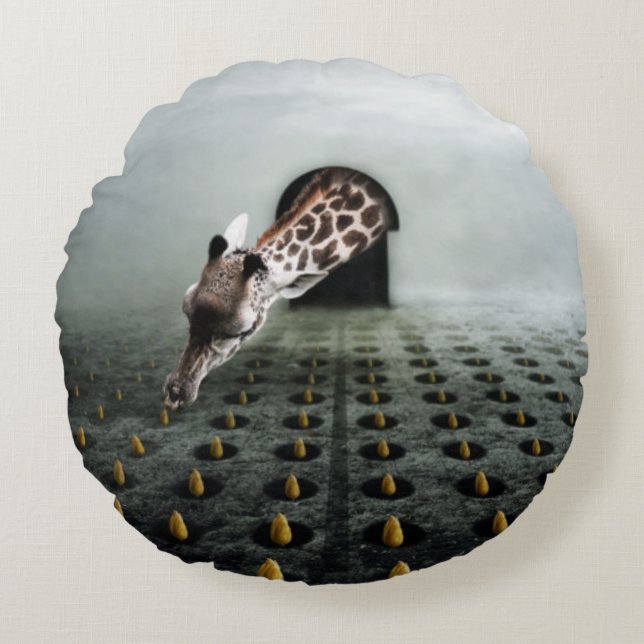 tulip thief 2 2013 round cushion (Front)