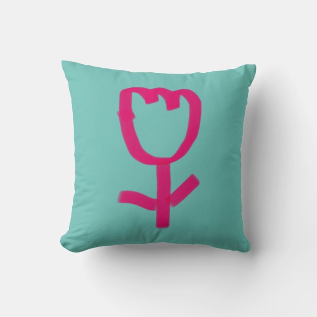 Tulip | Throw Pillow (Front)