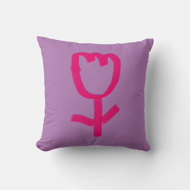 Tulip | Throw Pillow (Front)