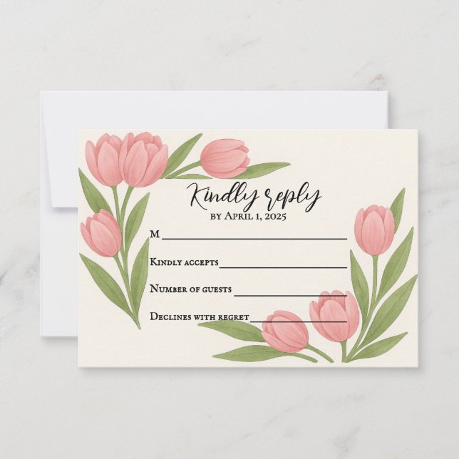 Tulip Together RSVP Card (Front)