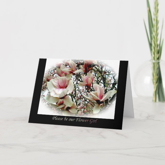Tulip Tree Flower Girl Request Invitation (Front)