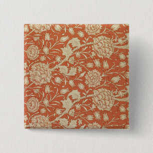 Tulip wallpaper design, 1875 15 cm square badge