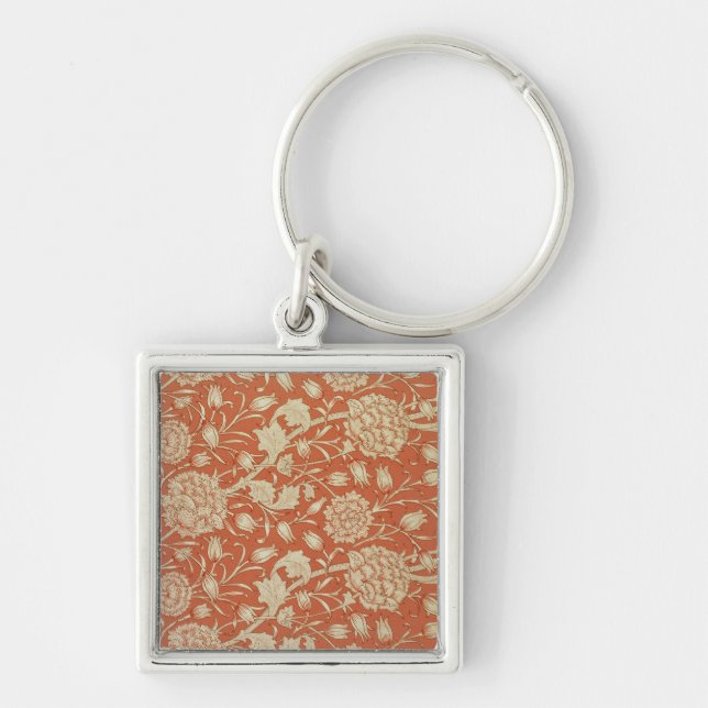 Tulip wallpaper design, 1875 key ring (Front)