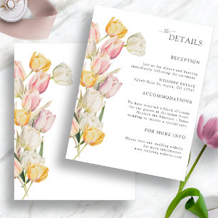 Tulip Wedding Enclosure Cards