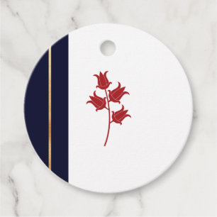 Tulip with Navy Blue Gift Tag