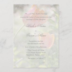 Tulip with Verse Wedding Invitation