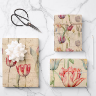 Tulip wrapping paper