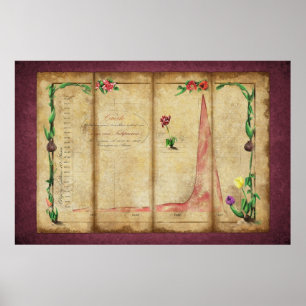 Tulipomania Graph (byzantium) Poster